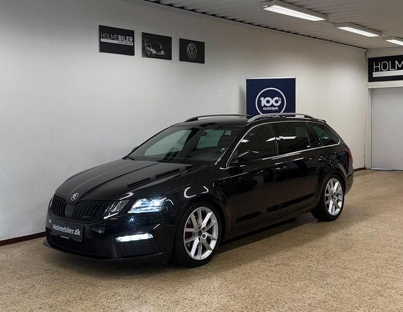 Sort Brugt 2018 Skoda Octavia RS Stationcar | 174.700 kr. (Dyr) - Billede 1/4