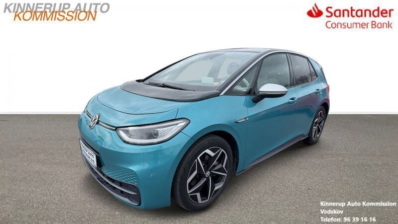 Turkis Brugt 2020 VW ID.3 Hatchback | 144.900 kr. (Super pris) - Billede 1/4