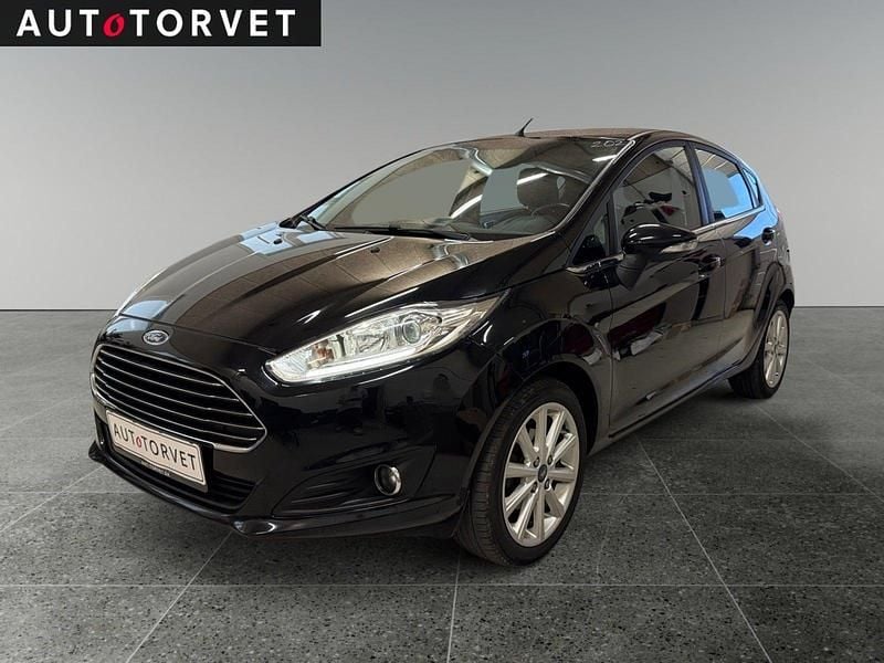 Sort Brugt 2017 Ford Fiesta Titanium Hatchback | 39.700 kr. (God pris) - Billede 1/4