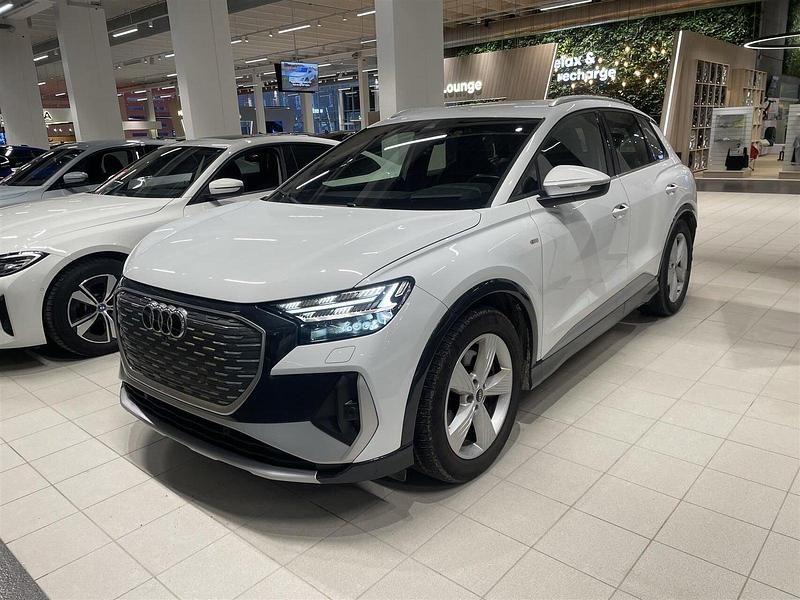 Hvid Brugt 2021 Audi Q4 e-tron S-Line SUV | 244.900 kr. (Fair pris) - Billede 1/4