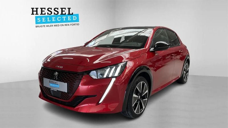 Rød Brugt 2022 Peugeot e-208 GT Hatchback | 132.900 kr. (God pris) - Billede 1/4
