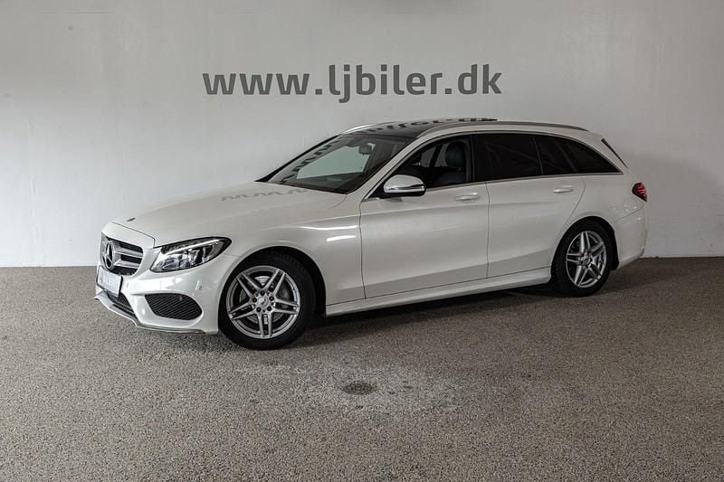 Hvidmetal Brugt 2015 Mercedes C220 AMG line Stationcar | 219.800 kr. (Dyr) - Billede 1/4