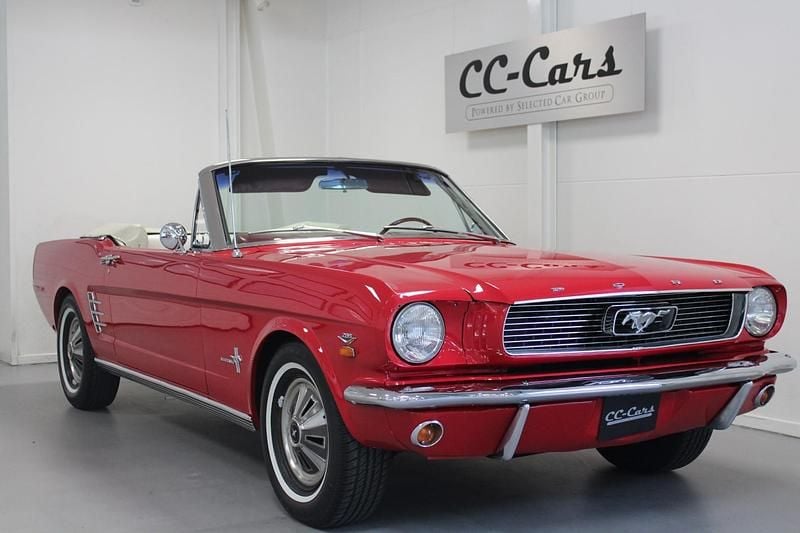 Rød Brugt 1966 Ford Mustang Convertible Cabriolet | 299.900 kr. - Billede 1/4