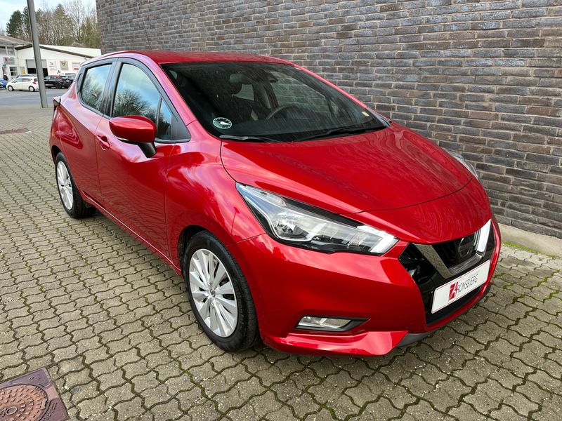 Passion red Brugt 2019 Nissan Micra Acenta Hatchback | 109.900 kr. (Fair pris) - Billede 1/4