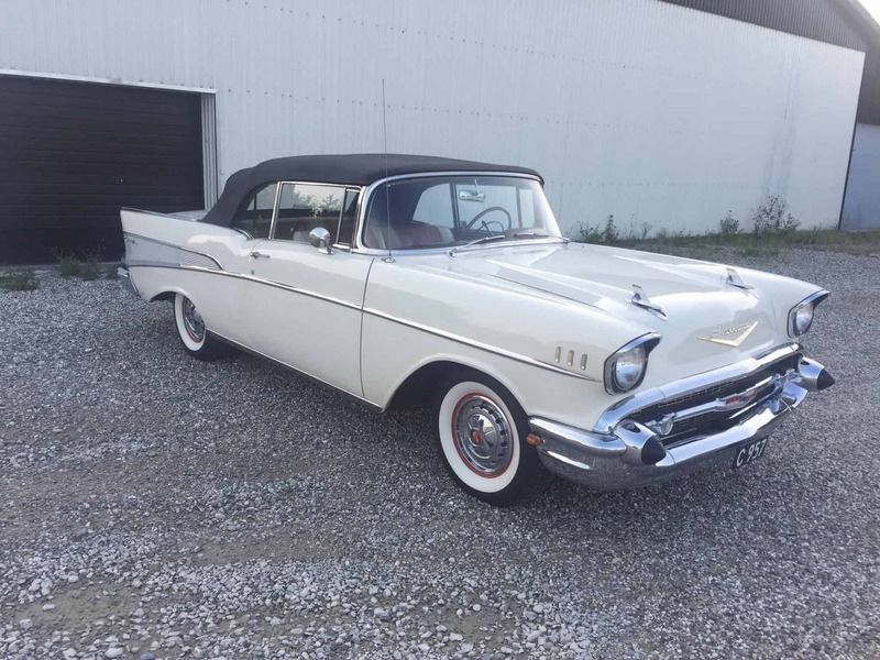 Brugt Chevrolet Bel Air 1957 Hvid Cabriolet