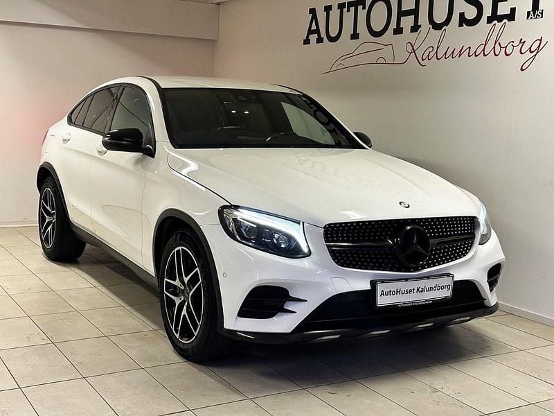 Brugt Mercedes GLC350 AMG line 258 HK (189 kW) 2017 Hvid Coupe