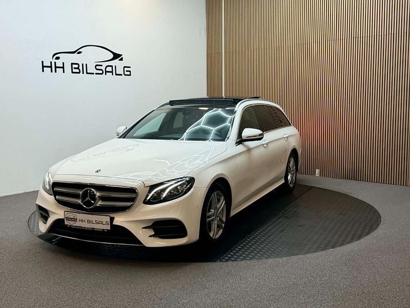 Brugt Mercedes E220 AMG line 194 HK (142 kW) 2019 Hvid Stationcar