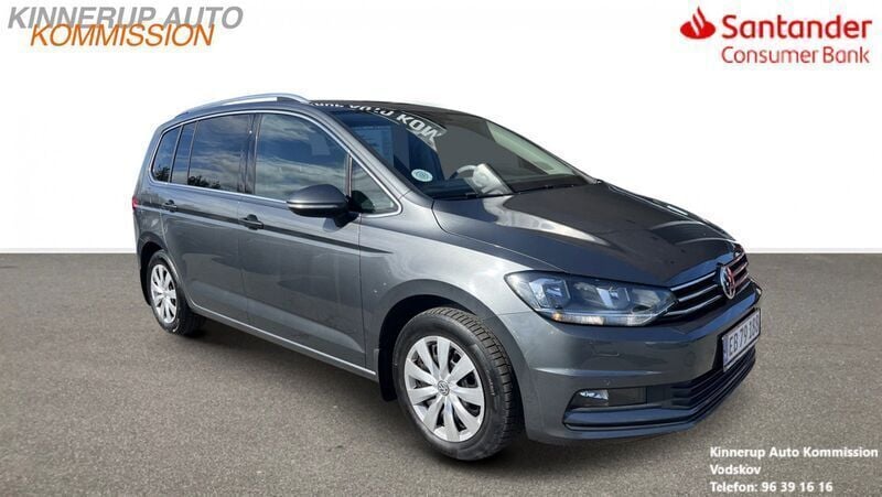 Grå metal Brugt 2018 VW Touran Comfortline MPV | 159.900 kr. (Super pris) - Billede 1/4