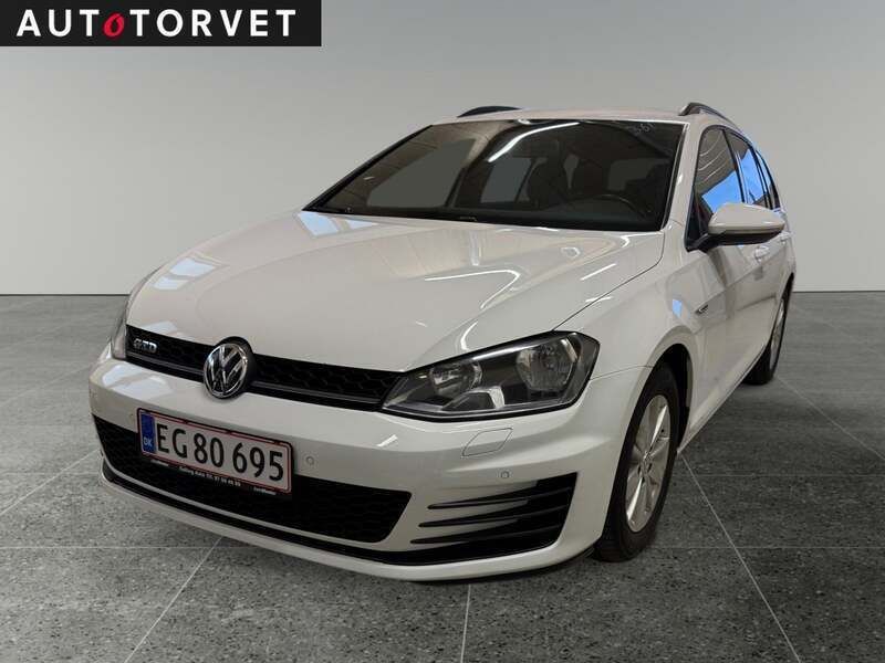 Hvid Brugt 2015 VW Golf VII Trendline Stationcar | 94.700 kr. (Lidt for dyr) - Billede 1/4