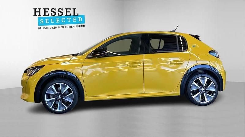 Brugt Peugeot e-208 GT 100 kW (136 HK) 2022 Gul Hatchback