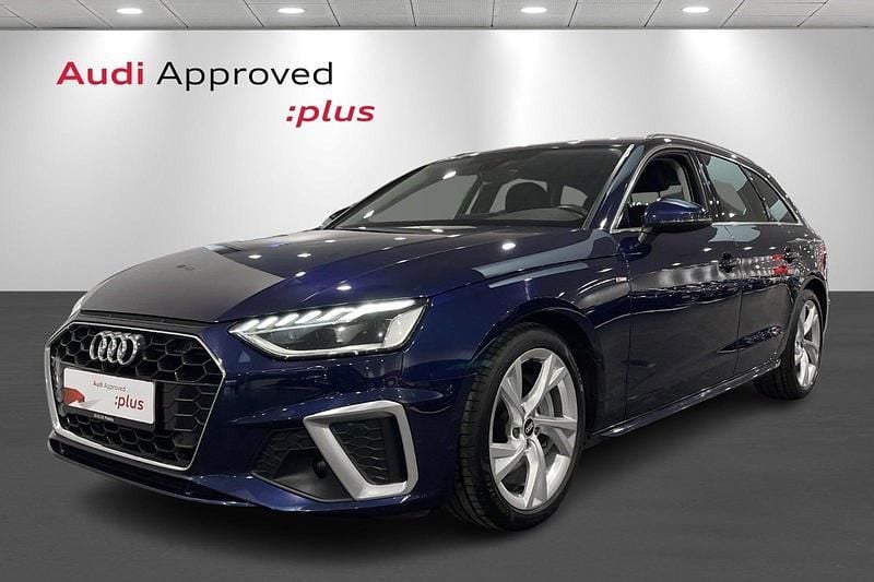 Blåmetal Brugt 2021 Audi A4 S-line plus Stationcar | 329.900 kr. (God pris) - Billede 1/4
