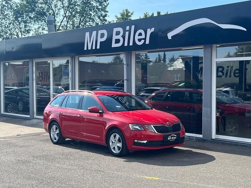 Rød Brugt 2018 Skoda Octavia Ambition Stationcar | 109.900 kr. (God pris) - Billede 1/4