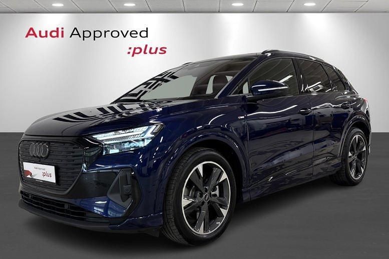 Blåmetal Brugt 2024 Audi Q4 e-tron Advanced Plus SUV | 449.900 kr. (Dyr) - Billede 1/4