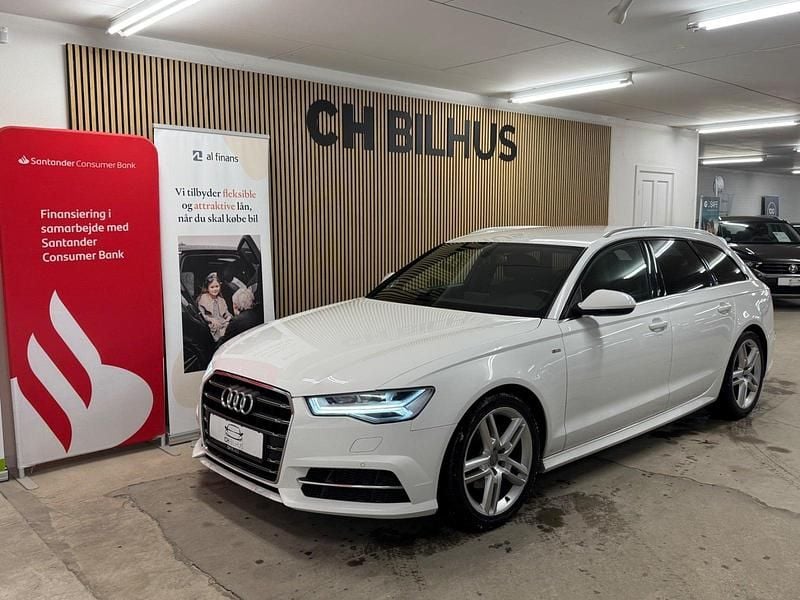 Hvid Brugt 2017 Audi A6 S-Line Stationcar | 229.500 kr. (Fair pris) - Billede 1/4