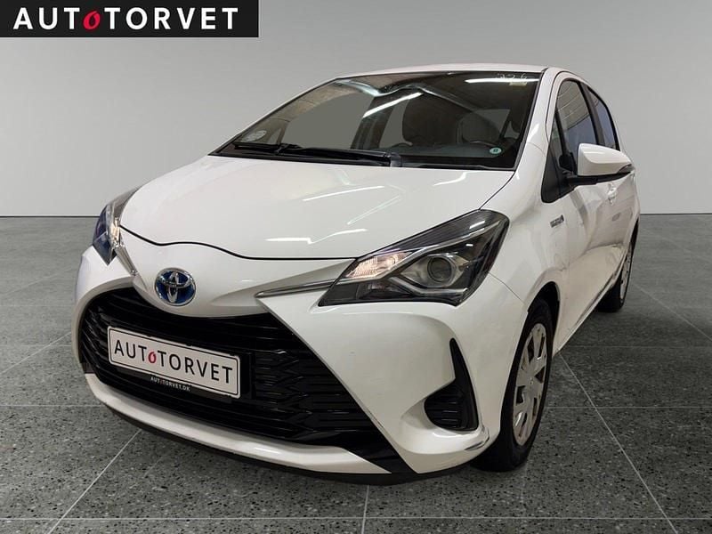 Brugt Toyota Yaris Hybrid H2 100 HK (73 kW) 2017 Hvid Hatchback