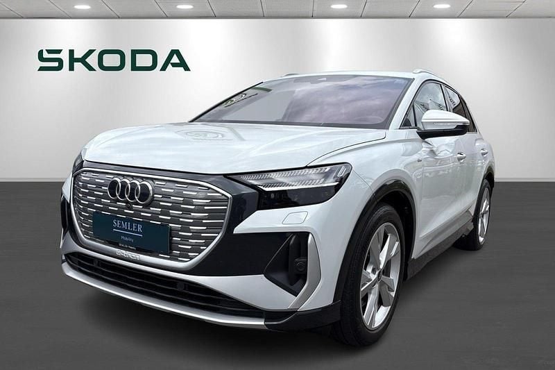 Hvid Brugt 2021 Audi Q4 e-tron S-Line SUV | 279.900 kr. (Fair pris) - Billede 1/4