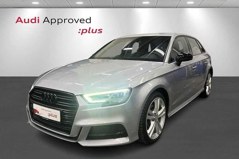 Sølvmetal Brugt 2019 Audi A3 Sportback Sport Hatchback | 169.900 kr. (Fair pris) - Billede 1/4