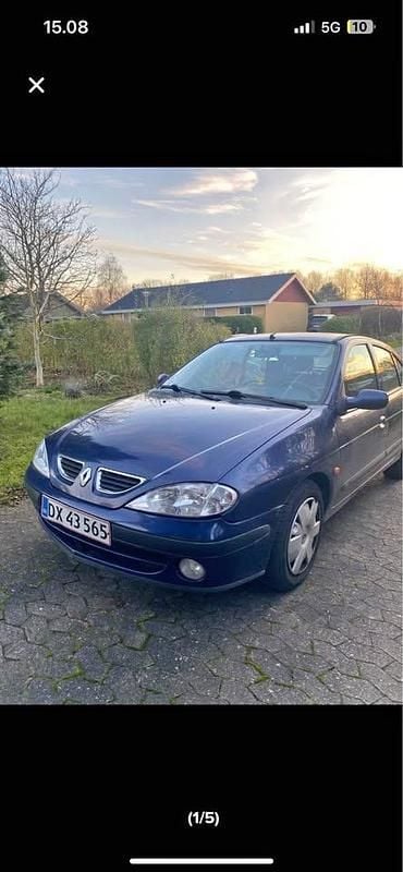 Blåmetal Brugt 2002 Renault Mégane II Expression Hatchback | 18.500 kr. - Billede 1/4