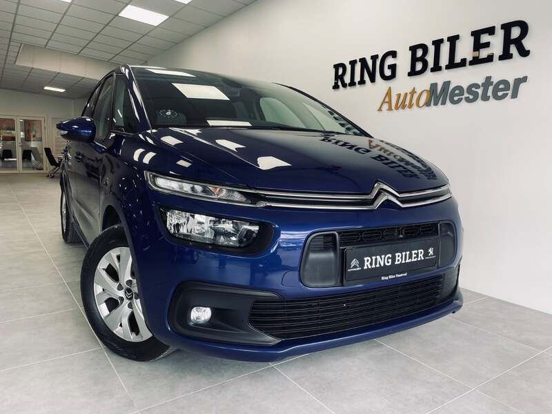 Blåmetal Brugt 2018 Citroën C4 Picasso PureTech MPV | 99.800 kr. (Lidt for dyr) - Billede 1/3