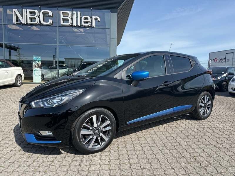 Sortmetal Brugt 2017 Nissan Micra N-Connecta Hatchback | 89.780 kr. (Fair pris) - Billede 1/4