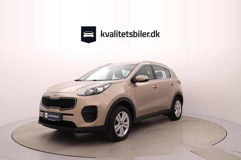 Gulmetal Brugt 2016 Kia Sportage Advance SUV | 129.900 kr. - Billede 1/4