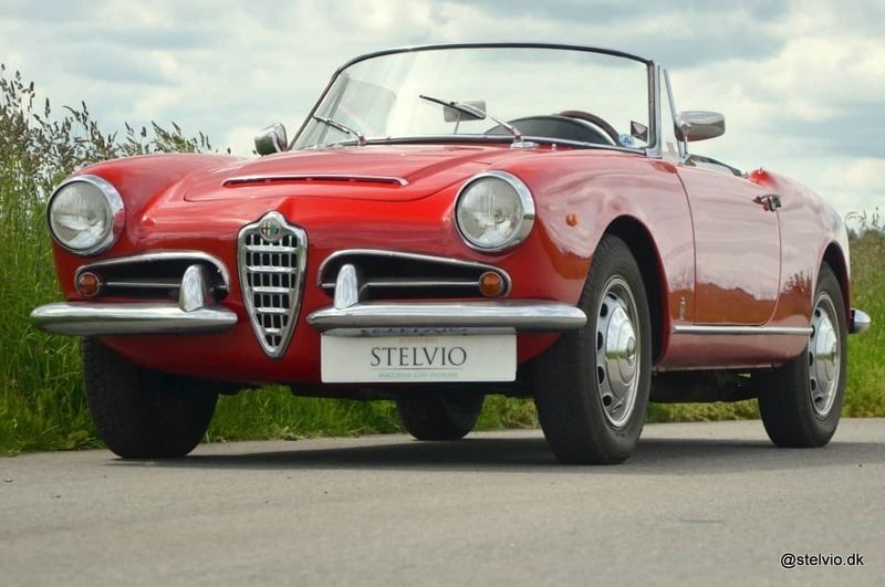Brugt Alfa Romeo Giulia Spider 1965 Rød Cabriolet