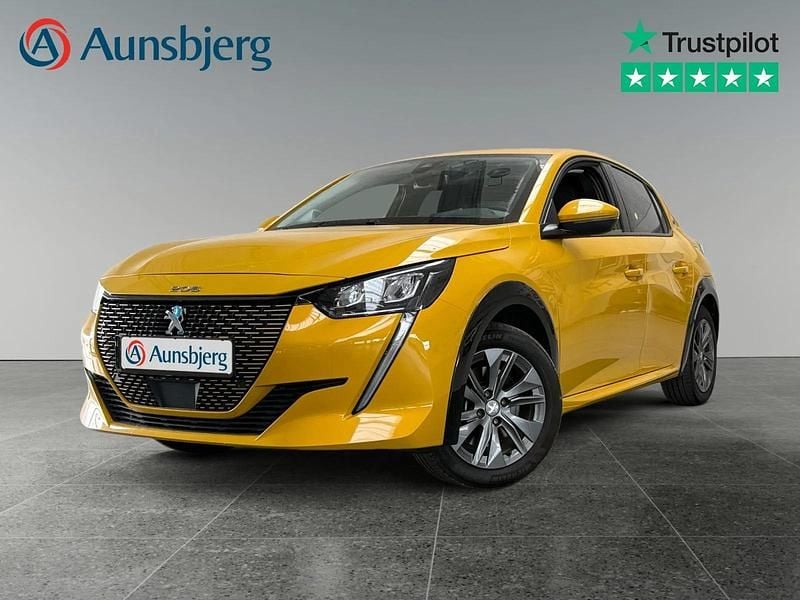 Gul Brugt 2021 Peugeot e-208 Allure Hatchback | 129.500 kr. (Fair pris) - Billede 1/4