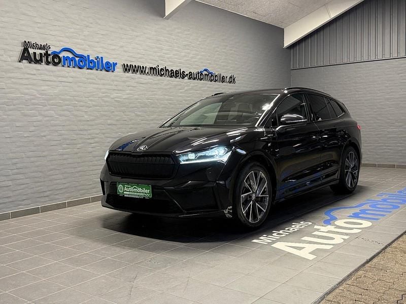 Sortmetal Brugt 2022 Skoda Enyaq iV SportLine SUV | 299.900 kr. (Dyr) - Billede 1/4