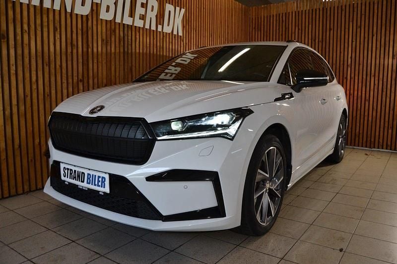 Hvid Brugt 2021 Skoda Enyaq iV SportLine SUV | 274.800 kr. (Fair pris) - Billede 1/4