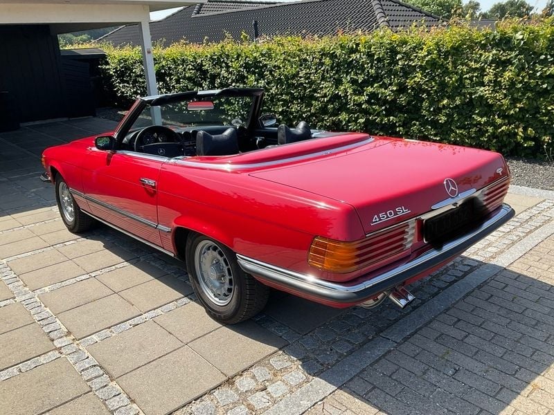 Brugt Mercedes SL450 225 HK (165 kW) 1974 Rød