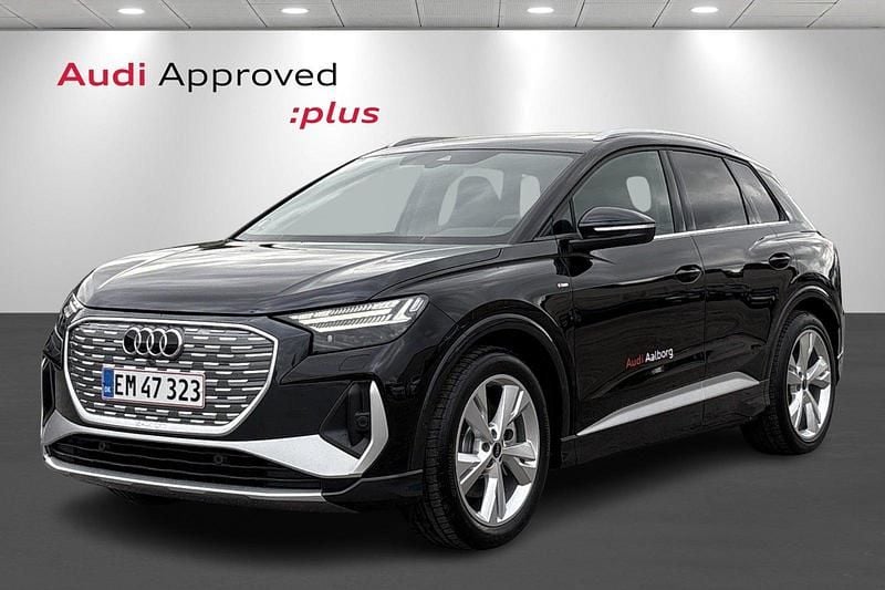 Sortmetal Brugt 2025 Audi Q4 e-tron S-Line SUV | 394.900 kr. (Fair pris) - Billede 1/4