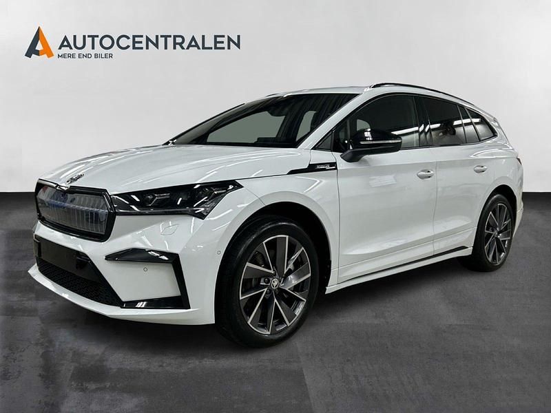 Brugt Skoda Enyaq iV SportLine 210 kW (286 HK) 2024 Hvidmetal SUV