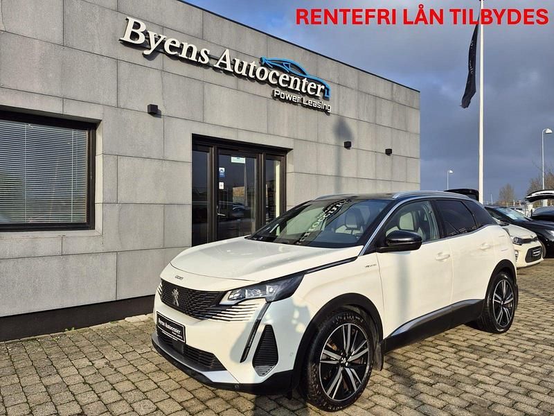 Brugt Peugeot 3008 GT-line 300 HK (220 kW) 2020 Hvidmetal SUV