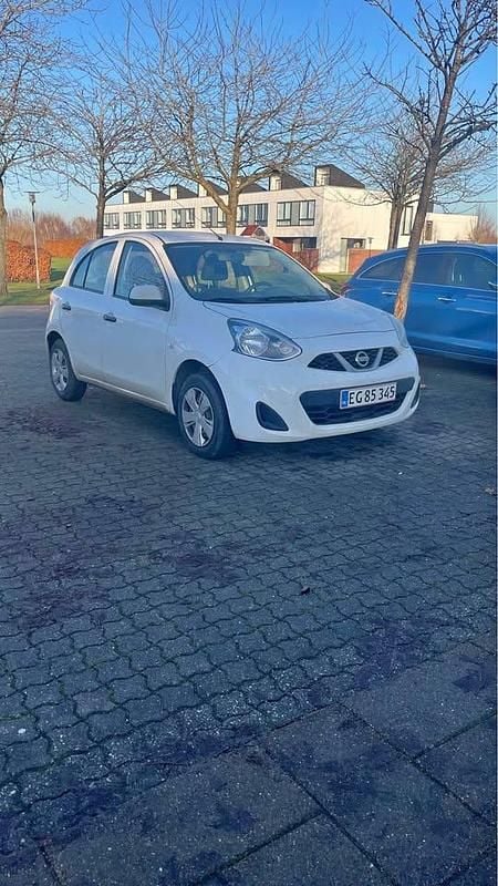 Hvid Brugt 2015 Nissan Micra MPV | 43.000 kr. (Fair pris) - Billede 1/4