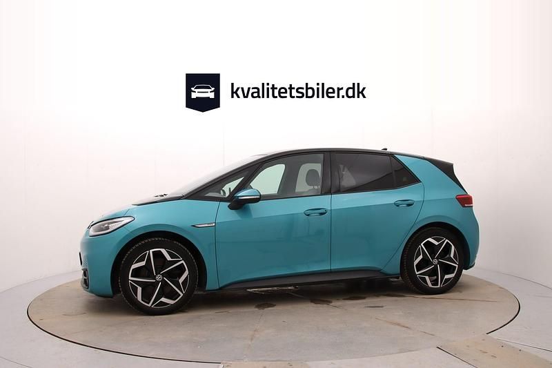 Brugt VW ID.3 Pro 106 kW (145 HK) 2021 Turkisblåmetal Hatchback