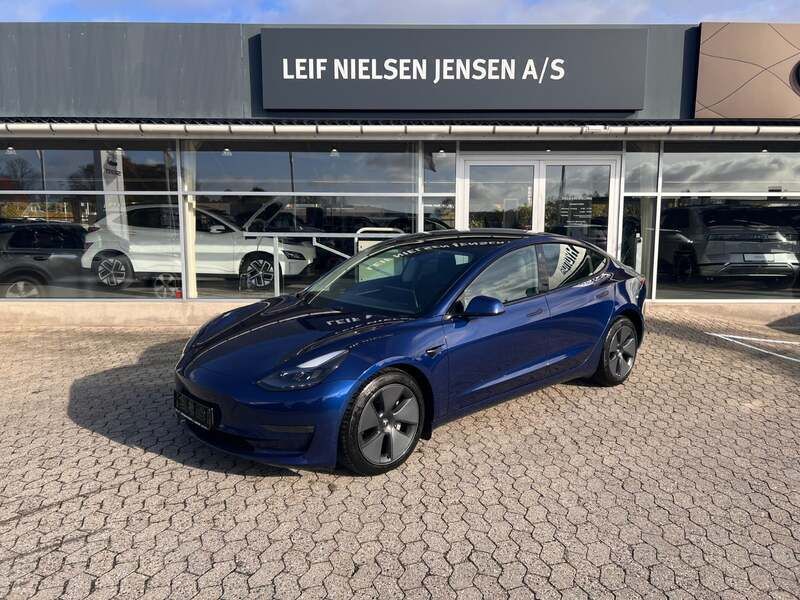 Blåmetal Brugt 2021 Tesla Model 3 Long Range Sedan | 229.900 kr. (Fair pris) - Billede 1/4