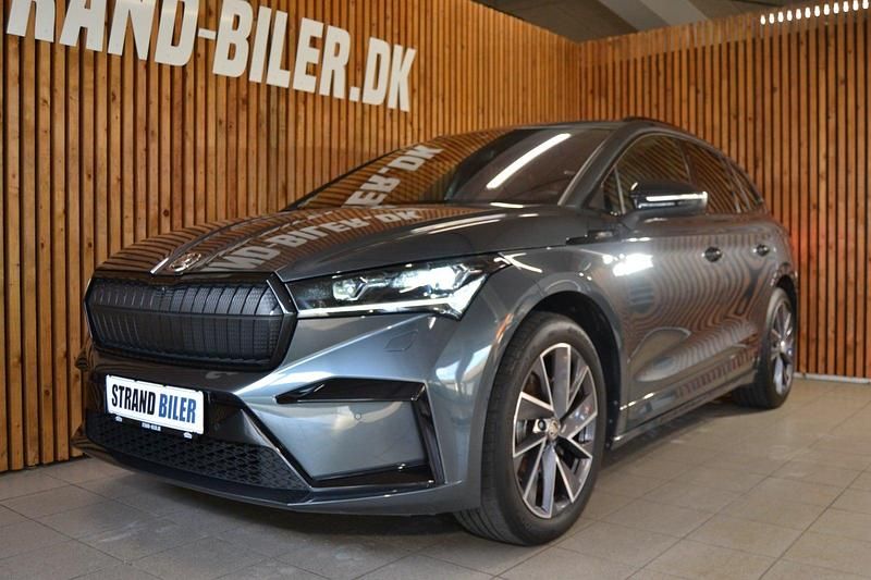 Gråmetal Brugt 2021 Skoda Enyaq iV SportLine SUV | 314.800 kr. (Dyr) - Billede 1/4