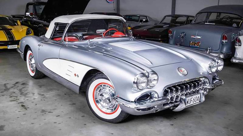 Brugt Chevrolet Corvette 400 HK (294 kW) 1958 Sølv Cabriolet