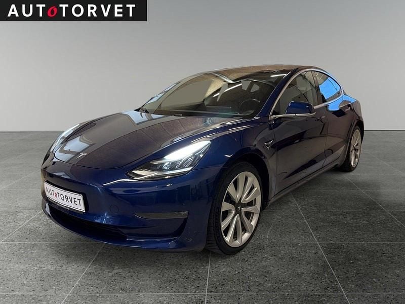 Blåmetal Brugt 2019 Tesla Model 3 Long Range AWD Sedan | 129.700 kr. (Fair pris) - Billede 1/4