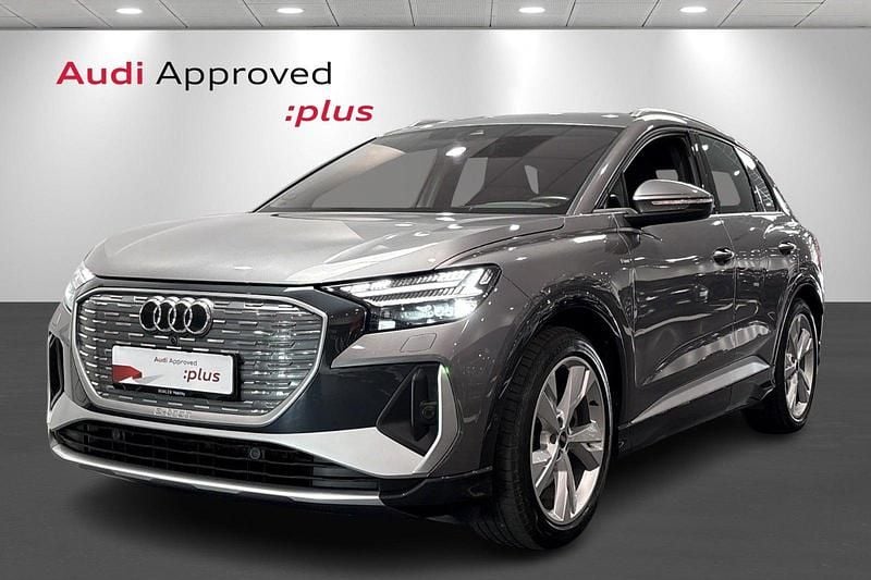 Gråmetal Brugt 2022 Audi Q4 e-tron S-Line SUV | 329.900 kr. - Billede 1/4