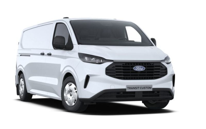 Hvid Ny 2024 Ford Transit Custom Trend Van | 274.900 kr. - Billede 1/4