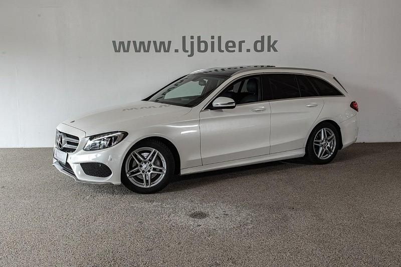 Hvidmetal Brugt 2015 Mercedes C220 AMG line Stationcar | 219.800 kr. (Lidt for dyr) - Billede 1/4