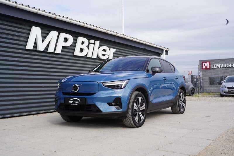 Blåmetal Brugt 2022 Volvo C40 Ultimate SUV | 279.900 kr. (Super pris) - Billede 1/4