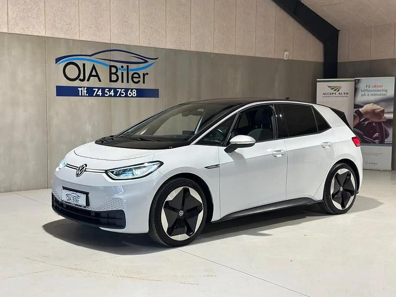 Hvid Brugt 2020 VW ID.3 Pro Performance Hatchback | 179.900 kr. (Dyr) - Billede 1/4