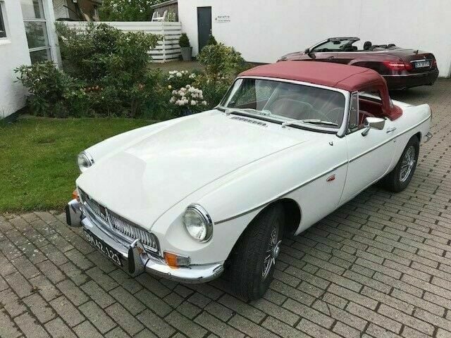 Hvid Brugt 1970 MG B Cabriolet | 149.500 kr. - Billede 1/4