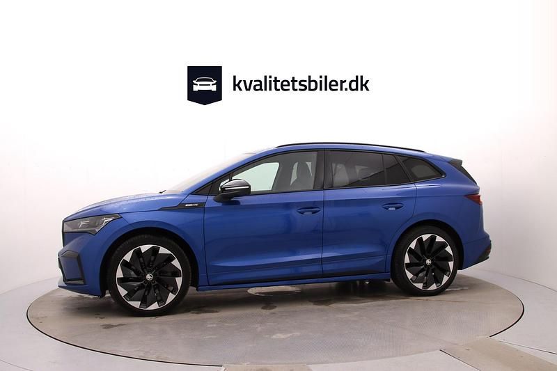 Brugt Skoda Enyaq iV SportLine 150 kW (204 HK) 2022 Blåmetal SUV