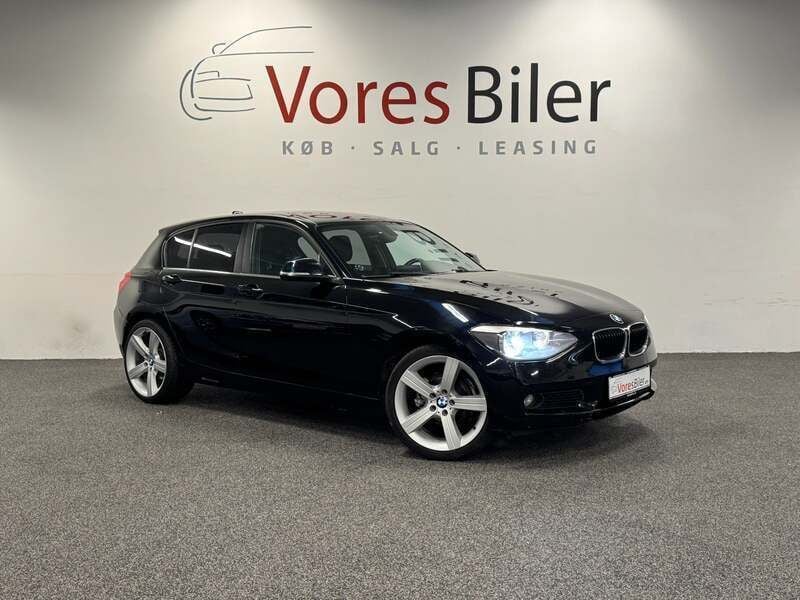 Sort Brugt 2014 BMW 120 M Sport Hatchback | 99.900 kr. (Super pris) - Billede 1/4