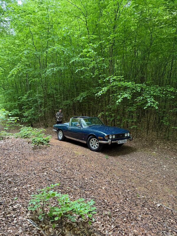 Blå Brugt 1973 Triumph Stag | 100.000 kr. - Billede 1/4