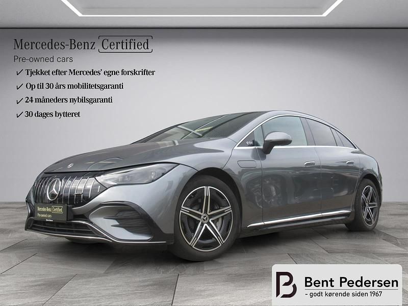 Selenitgrå metallak Brugt 2022 Mercedes EQE350 AMG line Sedan | 429.990 kr. (God pris) - Billede 1/4