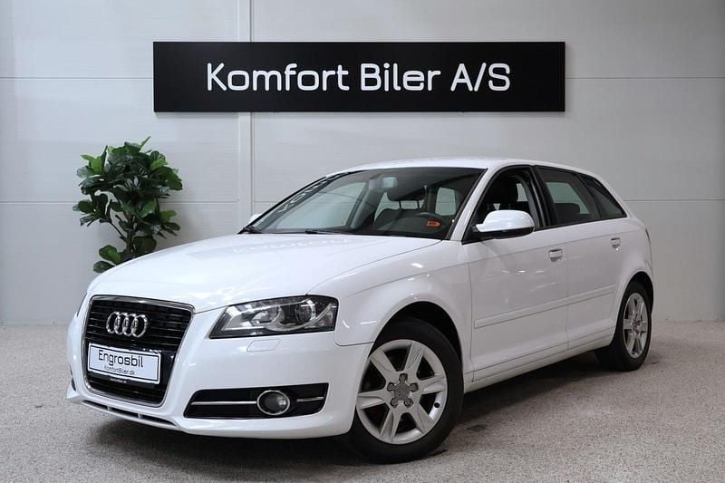 Hvid Brugt 2013 Audi A3 Sportback Attraction Hatchback | 59.900 kr. - Billede 1/4